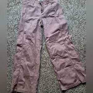 Celebrity Pink Wide-Leg Jeans in Dusty Mauve